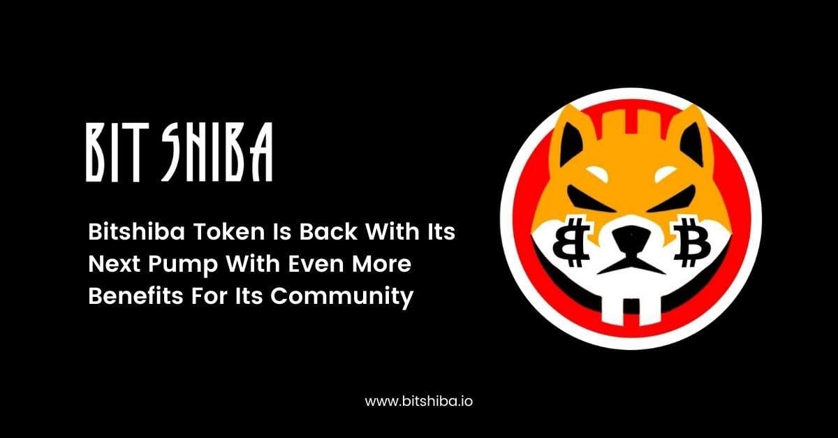 Bitshiba Token Is Back With Its Next Pump With Even More Benefits For Its Community